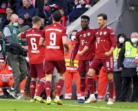 Fussball 1. Bundesliga Saison 21/22: FC Bayern Muenchen -  SC Freiburg