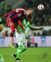Fussball, 1. Bundesliga  Saison 2014/2015: VfL Wolfsburg - FC Bayern Muenchen