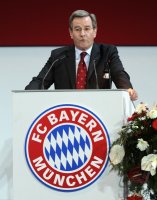 Fussball 1. Bundesliga : Karl Hopfner (FC Bayern Muenchen)