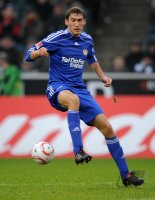 Fussball: 1. Bundesliga Saison 2010/2011: Leverkusen, SCHWAAB am Ball