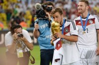 FUSSBALL WM 2014, FINALE: JUBEL Mario Goetze (Deutschland)