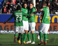 Fussball 1. Bundesliga  Saison 2011/2012:  SC Freiburg - SV Werder Bremen