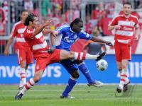 FUSSBALL 1. BUNDESLIGA: FC Bayern Muenchen  - FC Schalke 04