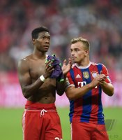 Fussball 1. Bundesliga Saison 14/15: FC Bayern Muenchen - VfL Wolfsburg