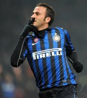 FUSSBALL SERIE A:  Jubel Giampaolo Pazzini (Inter Mailand)