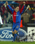 FUSSBALL CHL   FC Basel - FC Liverpool JUBEL  FCB Ivan Ergic