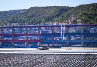 Neckartalbruecke der Bundesstrasse 32 ueber das Neckartal bei Horb