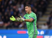 FUSSBALL SERIE A 2017/2018: Torwart Antonio Mirante (FC Bologna)