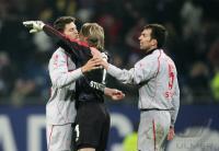 Fussball 1. Bundesliga: Hamburg - Stuttgart, Jubel DELPIERRE, HILDEBRAND, BABBEL