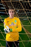 Fussball 1. Bundesliga, Saison 2012/2013, Werder Bremen: Sebastian Mielitz im exklusiven Pressefoto ULMER Fotoshooting