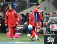 Fussball 1. Bundesliga Saison 14/15: Laser Show in der Allianz Arena