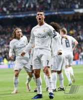 Fussball CHL 15/16 Viertelfinale: JUBEL Cristiano Ronaldo (Real Madrid)