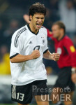 Fussball - EM-Qualifikation: Deutschland - Schottland, JUBEL BALLACK