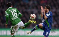 Fussball, 1. Bundesliga  Saison 2014/2015: SV Werder Bremen - VfL Wolfsburg