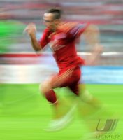 Fussball CHL  Saison 2011/2012:  Franck Ribery (FC Bayern Muenchen)