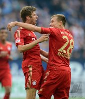 Fussball 1. Bundesliga, Saison 2012/2013:  FC Schalke 04 - FC Bayern Muenchen