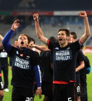 2. Fussball Bundesliga: JUBEL nach dem Sieg Patrick Ebert, Andre Mijatovic (v. li., Hertha BSC Berlin)