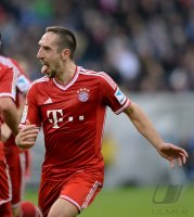 Fussball  1. Bundesliga  13/14: JUBEL Franck Ribery (FC Bayern Muenchen)