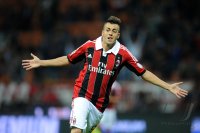 FUSSBALL SERIE A:  Jubel Stephan El Shaarawy (AC Mailand)