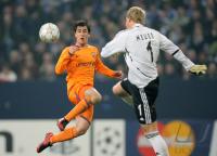 Fussball, Champions League Viertefinale: Schalke - Barcelona