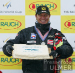 SKI   Weltcup Super G Mnner Hermann Maier (AUT)  mit Torte