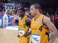 Basketball 1. Bundesliga 2013/2014: Walter Tigers Tuebingen  - s Oliver Baskets Wuerzburg