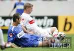 Fussball Ligapokal: Stuttgart - Hertha, Zweikampf