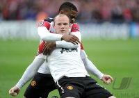 Fussball Champions League Finale 2011:  JUBEL Wayne Rooney  mit Patrice Evra (Manchester United FC)
