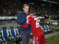 Fussball, 1. Bundesliga  Saison 2014/2015 Relegation: Karlsruher SC - Hamburger SV