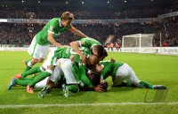 Fussball, 1. Bundesliga  Saison 2014/2015: SV Werder Bremen - VfB Stuttgart