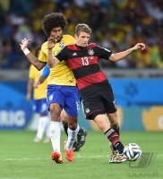FUSSBALL WM 2014, HALBFINALE: Brasilien - Deutschland