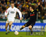 Fussball 1. Bundesliga: Gladbach - Dortmund, Zweikampf