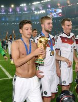 FUSSBALL WM 2014, FINALE: JUBEL Mesut Oezil (Deutschland)