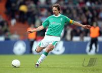 Fussball 1. Bundesliga: Bremen, BAUMANN Einzelaktion