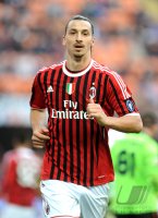 FUSSBALL SERIE A:  Jubel Zlatan Ibrahimovic (AC Mailand)