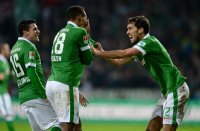 Fussball, 1. Bundesliga  Saison 2014/2015: SV Werder Bremen - Hannover 96