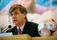 Fussball Frauen FIFA U 20  WM  2008      Pressekonferenz FIFA Praesident Joseph S. Blatter