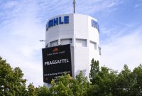 LED - Werbewand am Mahle Turm