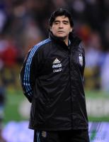 Fussball Nationalmannschaft : Trainer Diego Armando Maradona (ARG)