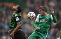 Fussball, 1. Bundesliga  Saison 2014/2015: SV Werder Bremen - Borussia Moenchengladbach