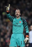 Fussball CHL  Saison 2010/2011: Torwart Manuel Almunia (Arsenal)
