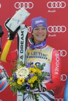 SKI Weltcup  Damen  ST.Moritz; Abfahrt   Siegerin  Maria Riesch (GER)