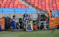 FUSSBALL WM 2010: Die Fernsehanstalten bereiten sich auf die TV Uebertragung vor