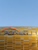 Fussball International EM 2012 : Uebersicht der PGE Arena , EM Stadion von Danzig