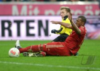 Fussball 1. Bundesliga, Saison 2012/2013:  Jakub  KUBA Blaszczykowski (li, Borussia Dortmund) gegen Jerome Boateng (FC Bayern Muenchen)
