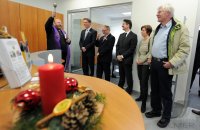 Einweihung der neuen renovierten  Geschaeftsraeume der Volks und Raiffeisenbank Oberes Gaeu in Bierlingen