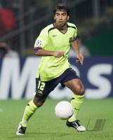 Fussball International UCL: Madrid, BRONCKHORST Einzelaktion am Ball