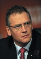 FUSSBALL WM 2010   Abschluss PK FIFA  Generalsekretaer Valcke