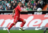 Fussball 1. Bundesliga, Saison 2011/2012: Ivica Olic (FC Bayern Muenchen) Einzelaktion am Ball