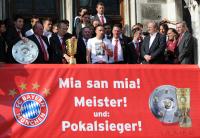 Fussball: FC Bayern feiert zum Saisonabschluss auf dem Marienplatz